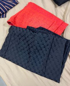 Embroidered Plazzos set of 2
