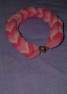Pink Braided Earrings