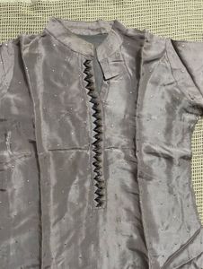 Grey Embellished Suit