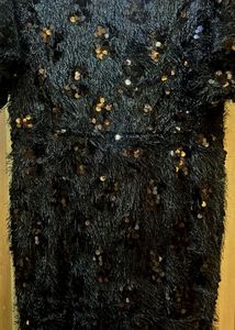 Designer Fur faux Sequins Dress