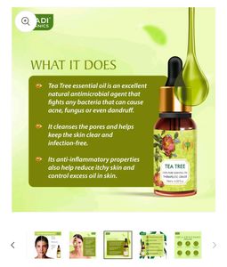 Tea Tree Essential Oil (Quantity 2)