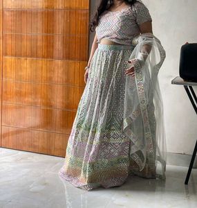 🔥 Multicolour Gotta patti Work Jaipuri Lahenga🔥