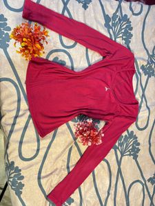 Pink Long Sleeve Top.SIZE-28-34