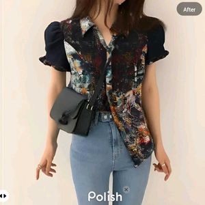 New With Tag Cute Korean Laces French Top