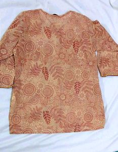 TRADITIONAL FLORAL SHORT KURTI