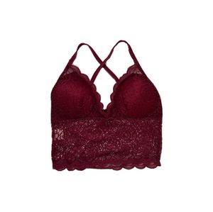 Urbanic Padded Lace Cami Y2k Cherry Red