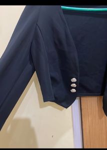 Black Cropped Blazer