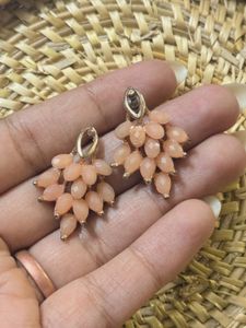 Pink Beaded Earrings