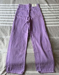 Lavender Wide Leg Jeans