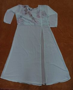Very Beautiful Long Said Kat Kurti With Skirts