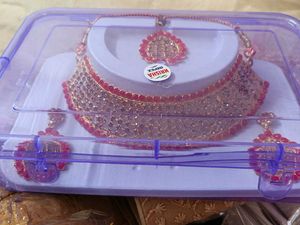 Red And Golden Jewellery Set