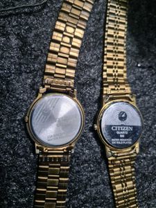23k Gold Plated Citizen Quartz SP-20 Watch