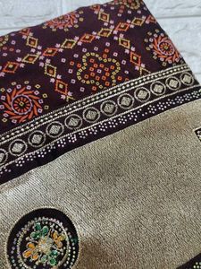 Elegant Bandhani Saree