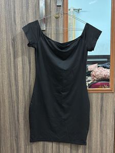 Little Black Off-Shoulder Dress