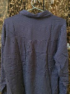 Polka Dot Button-Down Shirt