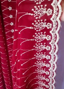 Beautiful Full Chicken Work Dupatta (Maroon color)