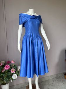 blue vintage dress