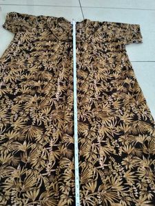 gown nighty Floral Print Dress Maxi