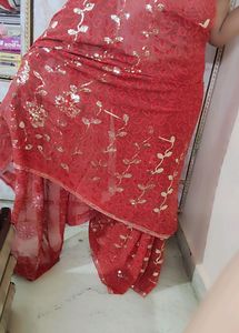 Newly Red Beautiful Saree