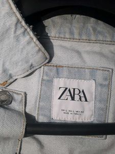 Zara Distressed Denim Jacket