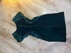 Miss Chase Party Wear Green Dress.SIZE-32-36
