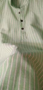 Striped Green Kurta