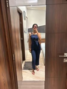 The Flirt Fit – Midnight Cut-Out Jumpsuit