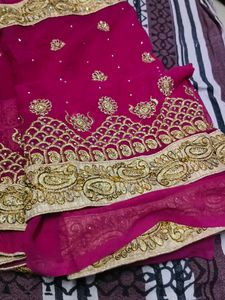 Heavy Work Saree Excellent Condition