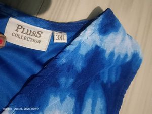 Stylish Blue Tie-Dye Maxi Dress