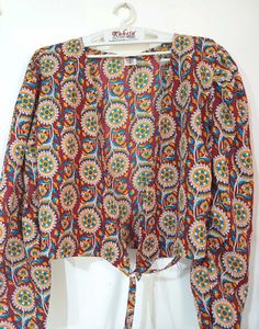 💥🆕️ Multicolour Tie UP Style Crop Top