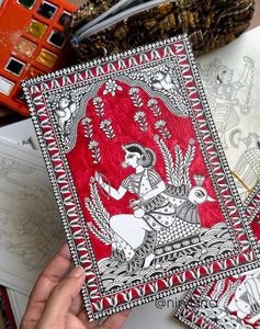 Indian Folk Art - Red And Black Theme
