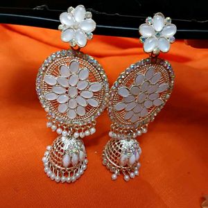 Floral Jhumka Earrings
