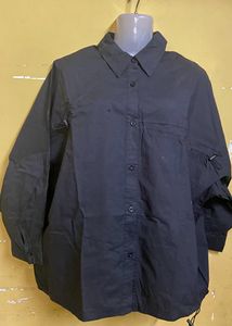 Black Shirt With Straps (used 2 Times)