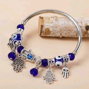Evil Eye Hamsa Charm Bracelet