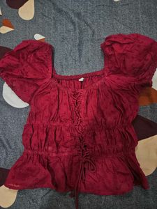 Red Crop Top