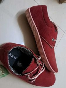 Red Casual Shoes