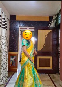 Turquoise &amp; Yellow Lehenga Choli