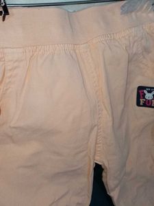 3 years old peach blu girl shirt lower co ord  set