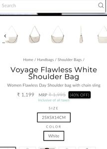 Lino Perros White Shoulder Bag