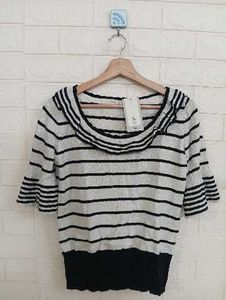 Striped Ruffle Top