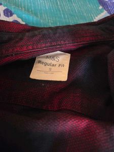 M&S Red Checked Shirt