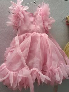 Pink Flower Girl Dress