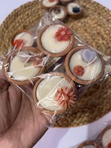 combo flowers diya candles