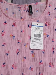 Floral Print Pink Top