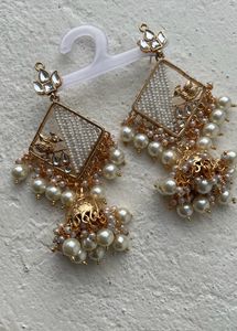 Golden Kundan Earrings