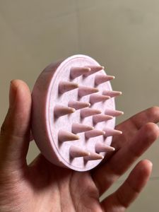 Pink colour hair scalp massager