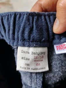 Zara Blue Cotton  Pants