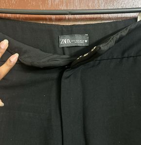 Black Wide Leg Pants High Rise
