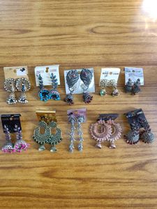 Earrings 10 Pcs Combo