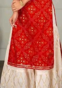 Red Embroidered Kurta Set